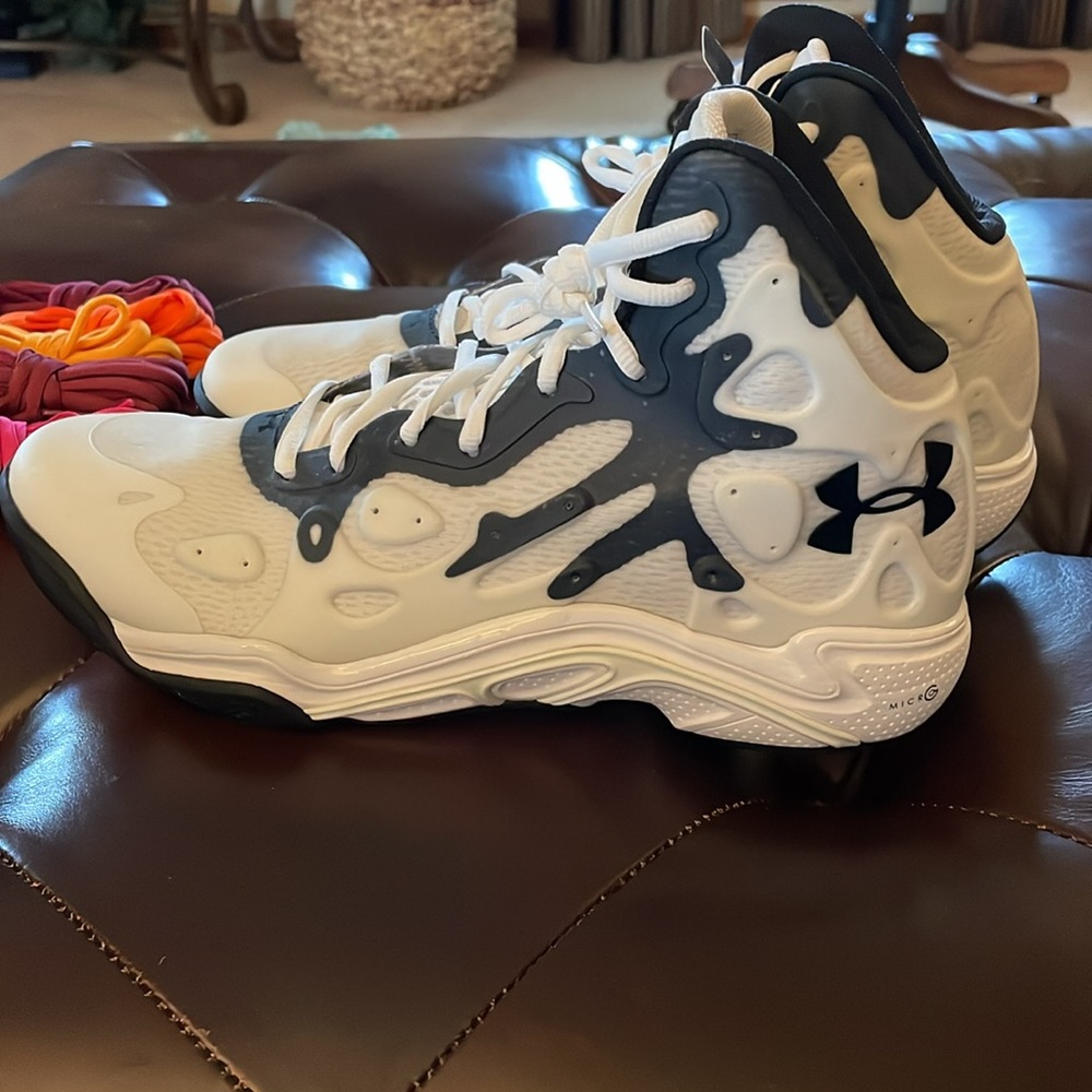 NEW Under Armour Micro G ANATOMIX Men's White Sz 9.5 - Picture 3 of 9